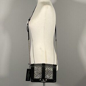 Rebecca Minkoff Textured Twofer Black Crossbody Bag NWT